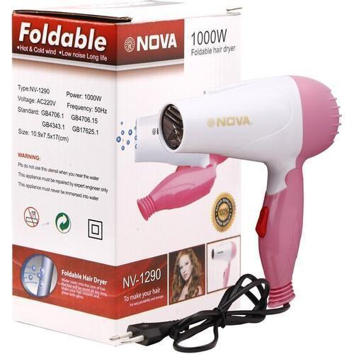 Nova Foldable Hair Dryer – Nv 1290 (random Color)